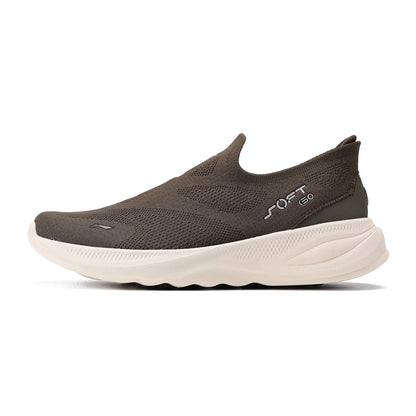 Men's SOFT GO 2 KNIT Slip-on Casual Walking Shoes Cushion Comfy Stable LiNing Mesh Jogging Daily Sports Sneakers AGLV017