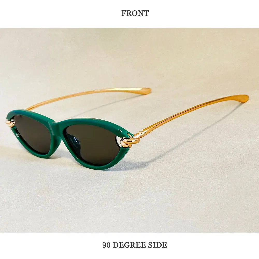 Fashion Oval Sunglasses Women 2026 Luxury Vintage New Cat Eye Sunglass Glasses Luxe Lunette Soleil Femme Lentes De Sol Mujer