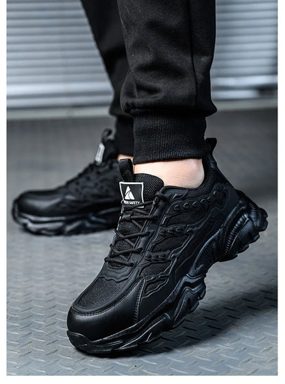 summer breathable safety shoes lightweight work shoes for men women working boots with plastic toe insulation 6KV work sneakers