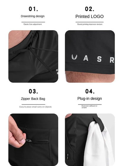 Men's Summer Quick Dry Basketball Casual Shorts Running Sports Gym Fitness Bodybuilding Jogger Short Pants Sweatpants Male