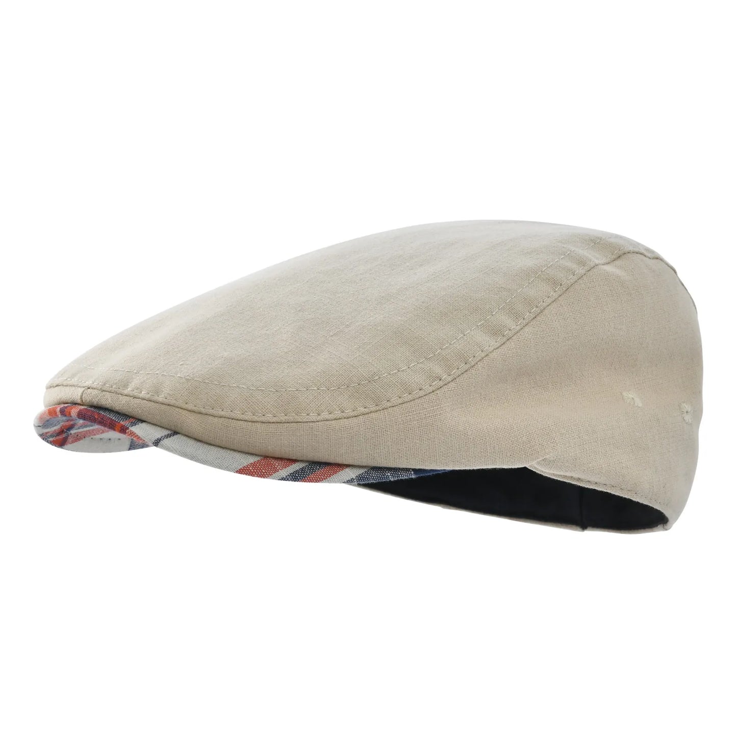 Mens Flat Cap Soft Vintage Linen Hats Casual Retro Newsboy Hat Beret for Male Driving Ivy Hats Summer Autumn