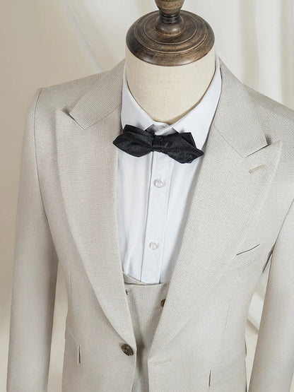High Quality Luxury Men's Suit Slim-Fit Wedding Coat Classic Full Mens Suit for Business Office
