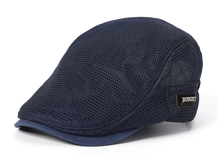 Summer Mens Hats Breathable Mesh Newsboy Caps Outdoor Baker Boy Boinas Cabbie Hat Fashion Driving Flat Cap For Women