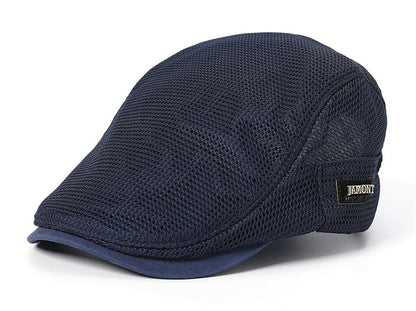 Summer Mens Hats Breathable Mesh Newsboy Caps Outdoor Baker Boy Boinas Cabbie Hat Fashion Driving Flat Cap For Women