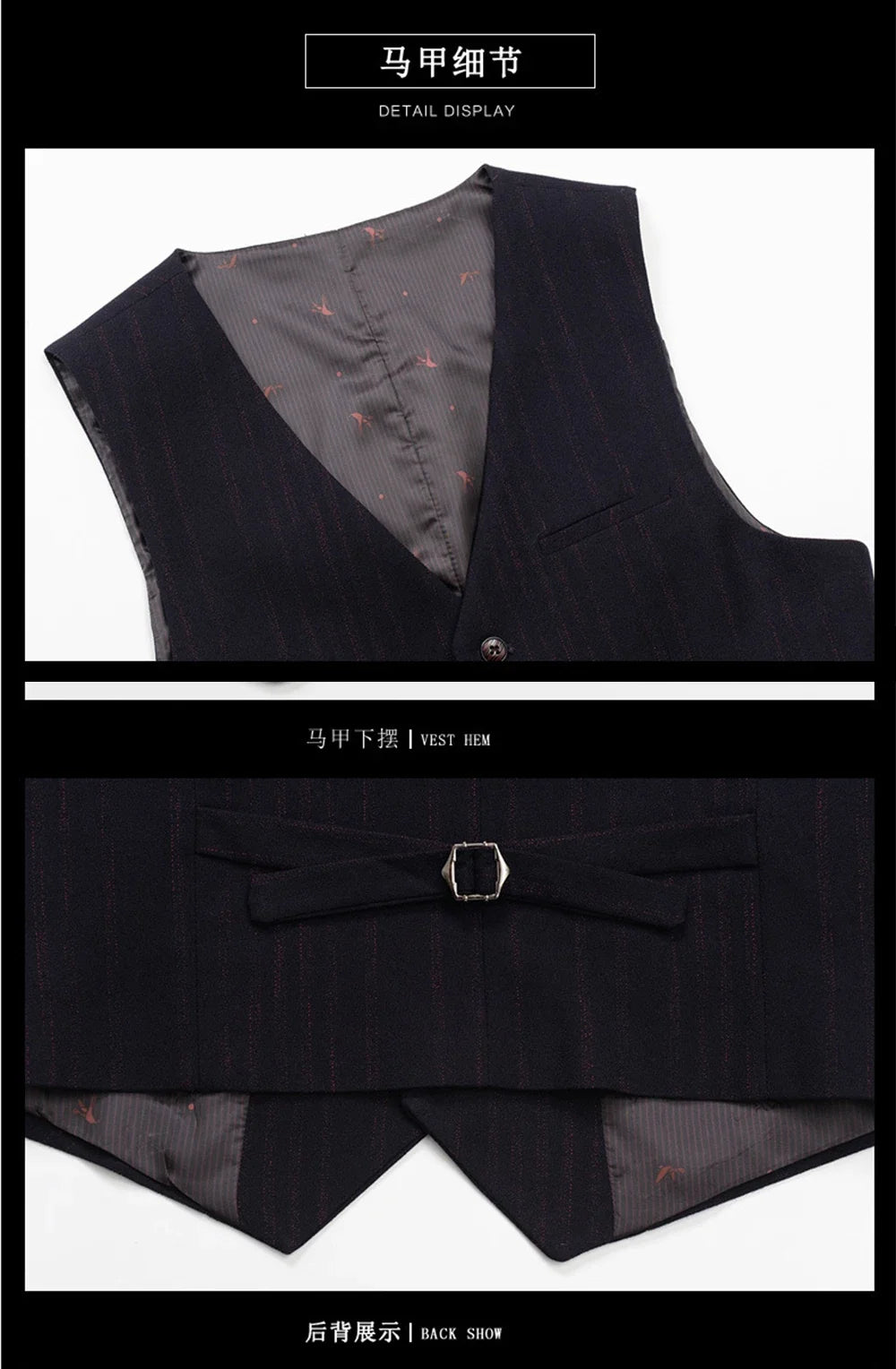 Plus Size Men Vest Checkered Single Breasted Waistcoat For Host Groom Groomsmen Check Formal Suit Vest for Office Wedding Party