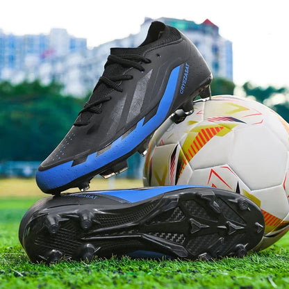 New Men Original Soccer Shoes Society Sneaker Quality Indoor Long Spikes Resistant Sports Match Unisex Training Football Boots