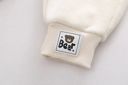 Winter Baby Clothes Suit Boys Clothing Children Girls Thicken Warm T-Shirt Pants 2Pcs/Set Toddler Casual Costume Kids Tracksuits