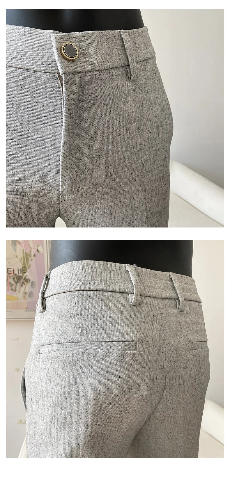 Summer New Men's Casual Stretch Trousers High Quality Fashion Slim Fit Solid Color Formal Business Social Office Suit Pants