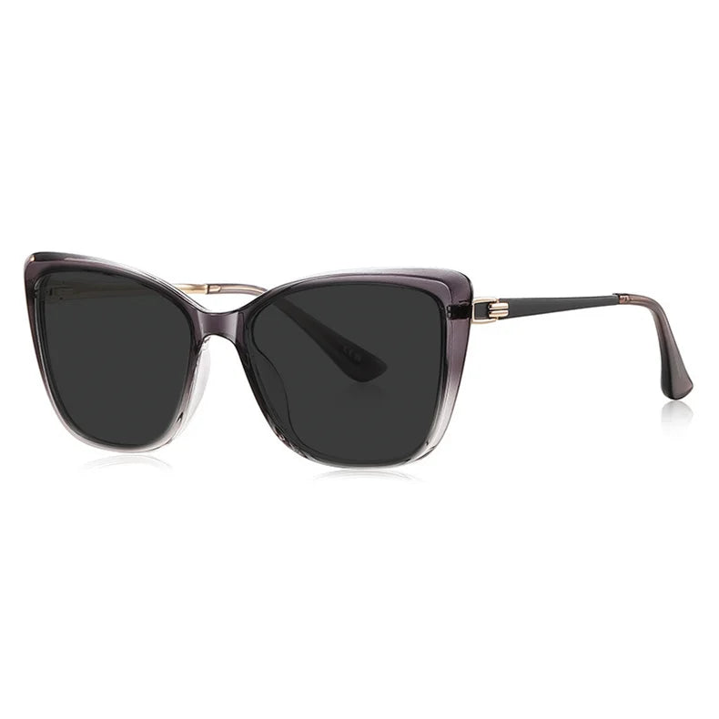 Ladies' Big Frame Brand Design Anti UV Myopia Sunglasses with Diopter 0 -0.5 -1.25 -1.5 -2.0 -2.25 -2.5 -2.75 -3.0 -3.5 ~ -6.0