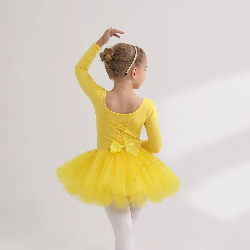 Children's Dance Costume Girl Dress Tutu Outfit Vestido Girls Clothes Ballet Leotard Robe Fille Summer Ballet Skirt Baby Dresses