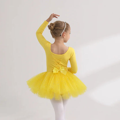 Children's Dance Costume Girl Dress Tutu Outfit Vestido Girls Clothes Ballet Leotard Robe Fille Summer Ballet Skirt Baby Dresses