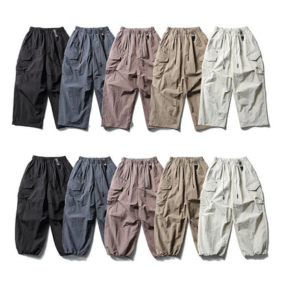 Ultra Loose Lightweight Outdoor Functional Pants Men Women Waterproof Quick Dry Techwear Wide Leg Cargo Pant Track Trouser