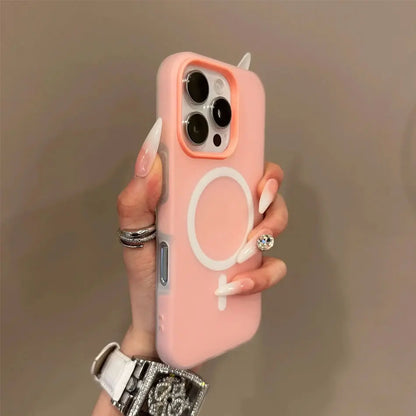 Luxury Candy Color For Magsafe Wireless Charge Case For iPhone 11 12 13 14 15 16 17 Pro Max Plus Magnetic Bumper Cases Cover