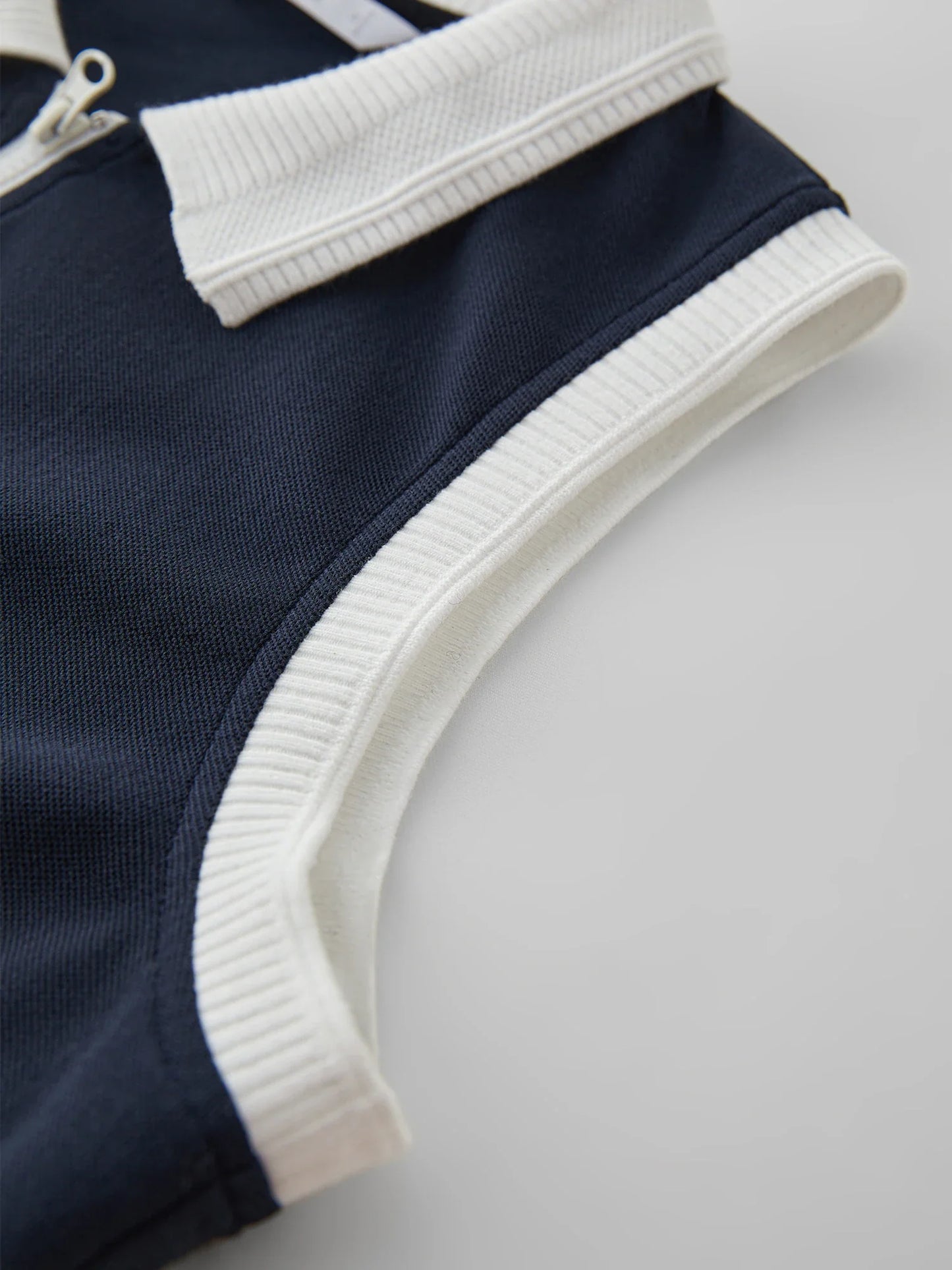Minimalism Old Money Style POLO Collar Casual Vest for Women 2025 Summer New Arrival Slim Fit T-shirt Tank Top 25FS12210