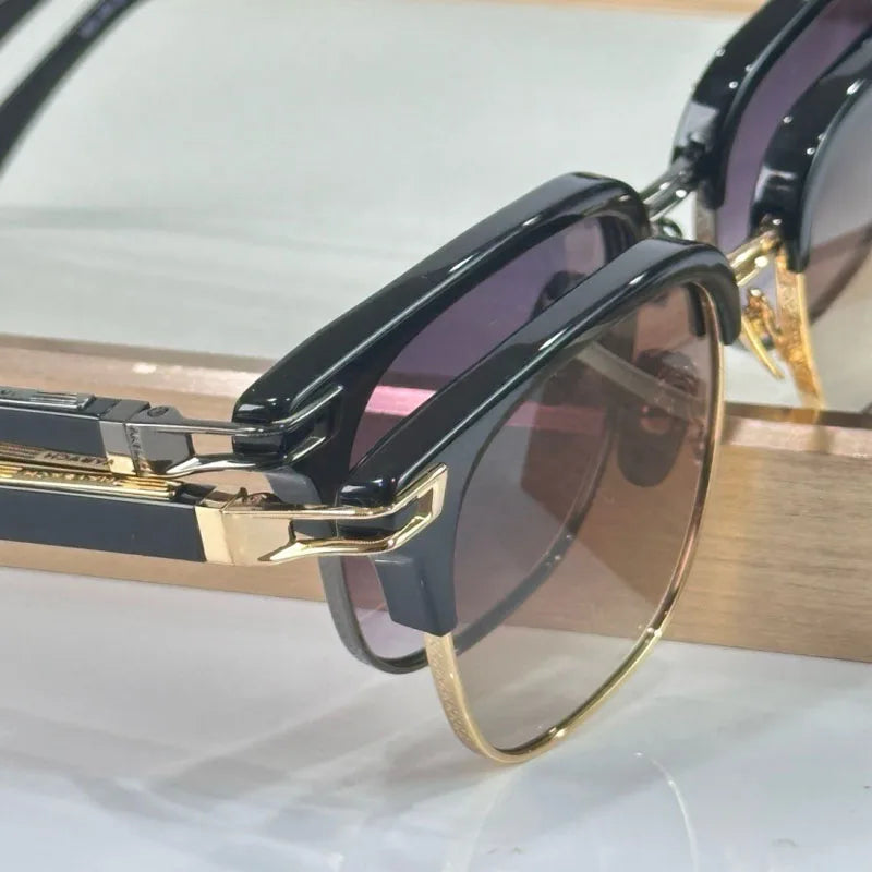 Classical Vintage Dean Eyebow Styel Men's Sunglasses Women Germany Trendy Square UV400 Alloy Acetate Prescription Eyeglasses