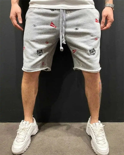 2026 New Spring Summer Men Cargo Shorts Relaxed Fit Breeches Bermuda sports Short Pants cotton Embroider Shorts Men's sweatpants