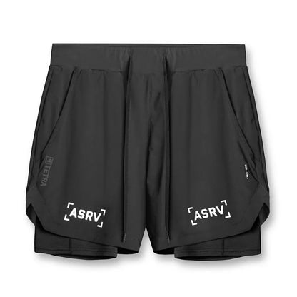 Mens Quick Dry 2 in 1 Double-deck Shorts Gym Fitness Basketball Jogger Short Pants Summer Sports Workout Bottoms Sweatpants