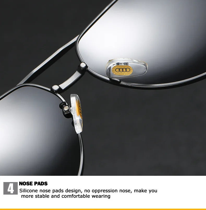 UV400 Polarized AntiGlare Retro Flight Sunglasses Glasses for Motorcycle Classic FrogEye Outdoor Glasses Men Women 558