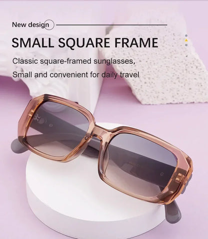 New Luxury Designer UV400 Sun Glasses for Women Men Trendy Rectangle Sunglasses Ladies Retro Fashion Cool Gafas De Sol Sunglass