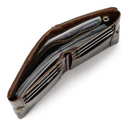 Men Card Holder Geestock Men's Wallet Rfid Credit Card ID Short Wallet Fashion Multi Card Retro Cowhide Coin Purse Casual wallet