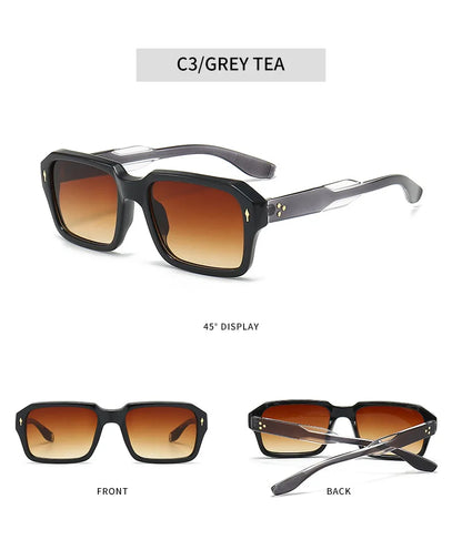 Square Sunglass Men Fashion Sunglasses Women 2025 Trendy Vintage Fashion Glasses Retro Gafas De Sol Hombre Lunette Soleil Femme