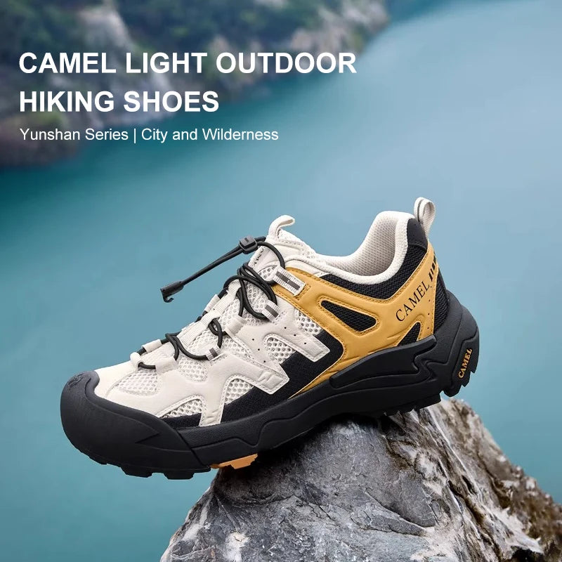 Hiking Shoes Breathable Mesh Casual Sports Shoes for Men Trekking Shoes Anti-slip and Shock Absorption 2025 New