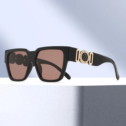INS 2026 New Fashion Sunglasses Women Wide-leg Sun Glasses Men Trendy Brand Square Oversized Anti Blue Light Flat Mirror UV400
