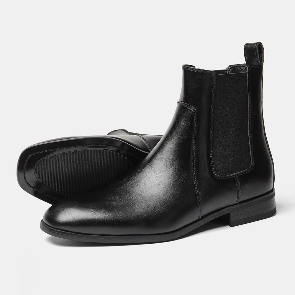 Men Boots Casual 2026 Fashion Brand Comfortable Boots Leather Chelsea boots