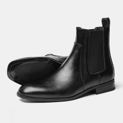 Men Boots Casual 2026 Fashion Brand Comfortable Boots Leather Chelsea boots