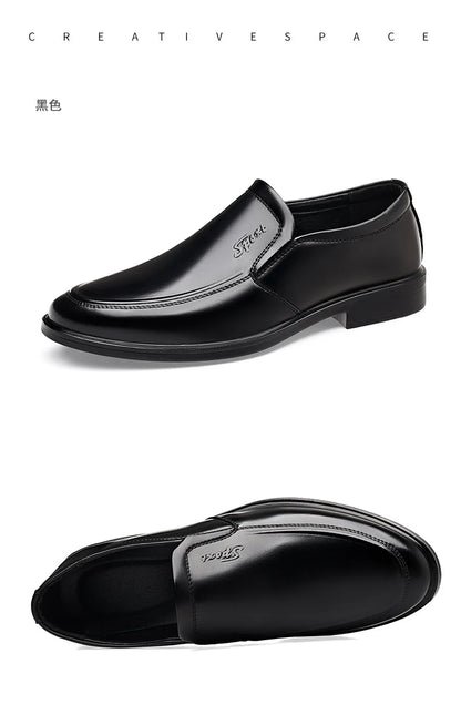 New Designer Soft Leather Shoes for Men Solid Color Fashion Business Casual Shoes Male Spring Autumn New Dress Shoe Man