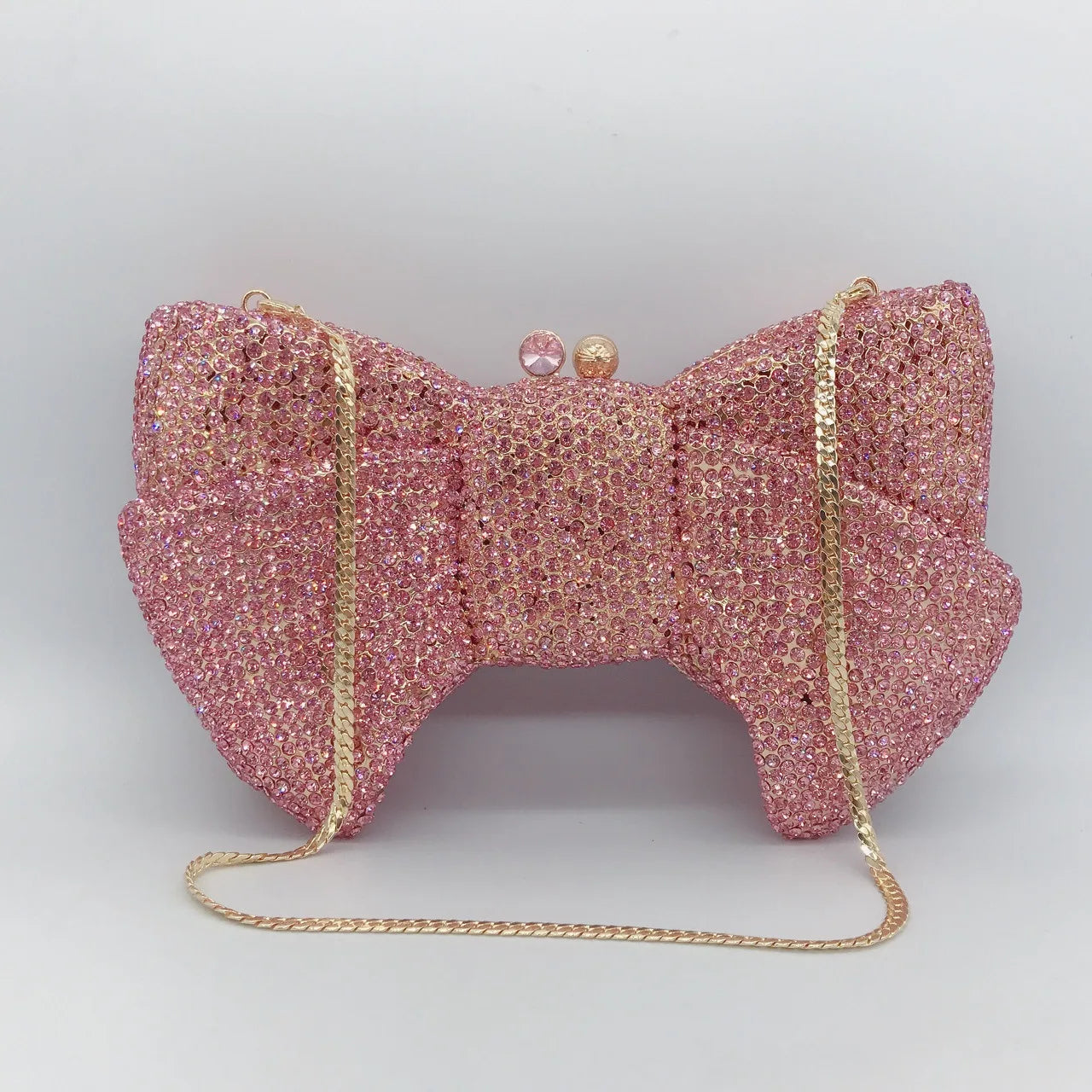 Bow Hollow out Crystal Banquet Wedding Party Dress Bag Rhinestone Luxury Designer Handbag Stone Elegant Bow Clutch Purse Bag