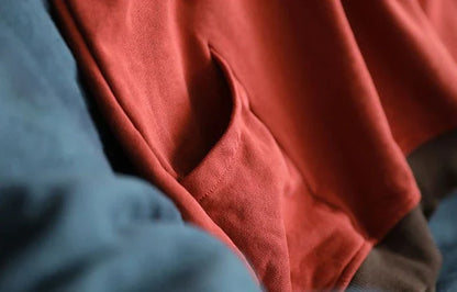 Brown Hoodies Embroidered Female Clothes Hooded Red Sweatshirts for Women Loose Green Baggy Tops Aesthetic Thick Goth Trend Emo