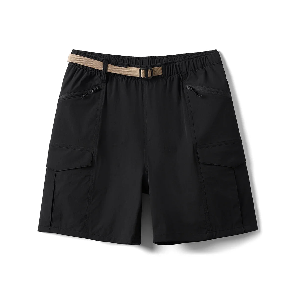 2026 Summer New Oversize 145gsm Elastic Quick Dry Fabric Shorts Men Elastic Wait Cargo Outdoor Shorts
