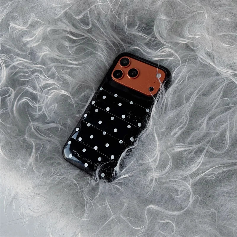 Luxury Silver Leather Love Heart Phone Case For iPhone 17 Pro 16 15 14 Pro Max Back Cover with Hand Strap Shockproof Cute Cases