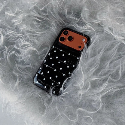 Luxury Silver Leather Love Heart Phone Case For iPhone 17 Pro 16 15 14 Pro Max Back Cover with Hand Strap Shockproof Cute Cases