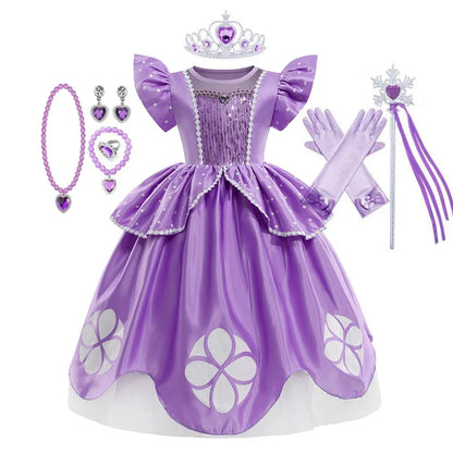 Sofia Costume the First Dress for Girls Princess Costumes Children Princess Dress Birthday Party Sophia Kids Prom Dresses
