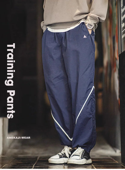 Men's autumn and winter casual sport suit, reflective quick-dry loose jacket and long pants, 100% nylon