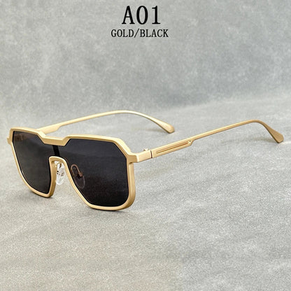 Heavy Metal Sunglasses For Men Steampunk Fashion Glasses Vintage Shades Retro Square Gafas De Sol Hombre Lunette De Soleil Homme