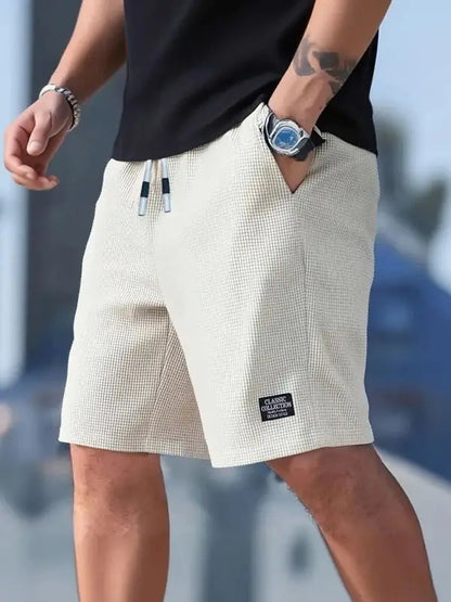 2-Pack, Men's Shorts, Men's Casual Pants, Men's Beach Shorts, Men's Sports Shorts, New Fashionable Textured Fabric, Breathable Pants, Suitable for Daily Casual Wear and Sports
