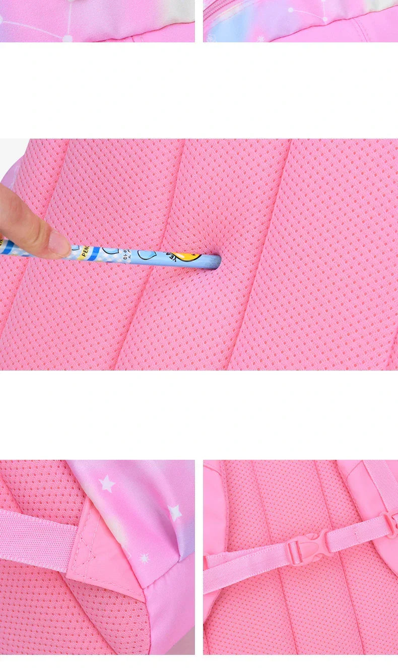 Children Girl Backpack School Bag Pink For Kid Child Teenage Schoolbag Primary Kawaii Cute Waterproof