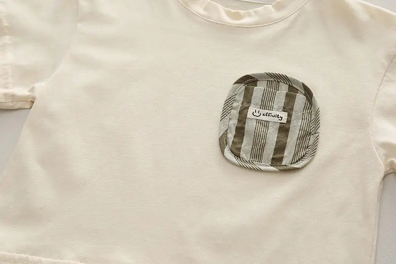 Summer Kids Baby Boys Clothing Suits Striped Short Sleeve T-Shirt Shorts Casual Clothes Outfit Infant Children Clothing 2PCS/Set