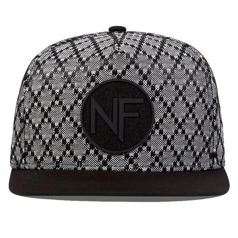Unisex NF Letter Embroidery Hip-Hop Hats Spring and Autumn Outdoor Adjustable Casual Baseball Caps Sunscreen Hat