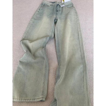 Y2K Harajuku Gothic Multi-Pocket Washed Black Jeans Men And Women American 2000s Heavy Industry Oversize Hip Hop Wide Leg Pants