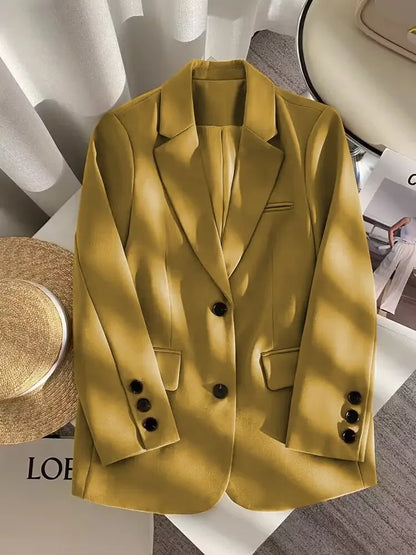 New Spring Suit 2025 Suit Jacket for Women with Small Temperament and High-end Feel Loose Casual Chic Elegant Fashion Coat Top