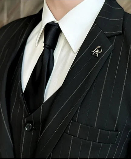 2025 High-Quality Wedding Suit Three-Piece Set Striped Business Casual Fashion Vest Trousers Ensemble Handsome Boutique Trend