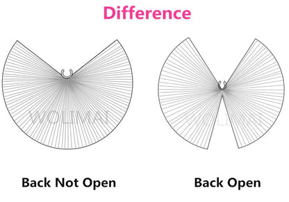 Wings Costumes Kids Belly Dance Dress for Girls Gift Bellydancing Clothes Bollywood Dancewear Children Cosplay Wings with Sticks