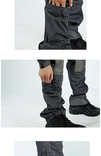 Waterproof Cargo Pant Man Tactical Pants Military Training Combat Trousers Multi Pockets Wear-Resistant Men Pants Outdoor Hiking