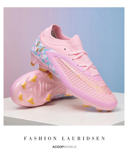 New Kid Match Boys Soccer Shoes Comfortable Outdoor Match Professional Football Boots Sneakers Non-Slip Sports Shoes Unisex
