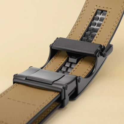 Brand Leather Belts for Men 115cm-145cm Automatic belt with ratchet strap Top quality belts, luxury belts for men