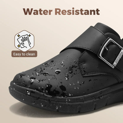 Men's Leather Shoes Wide Shoes for Swollen Feet Men's Diabetic Walking Shoes for Outdoor Business Walking Shoe